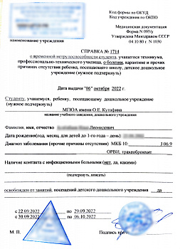 Справка в институт закрыть пропуски